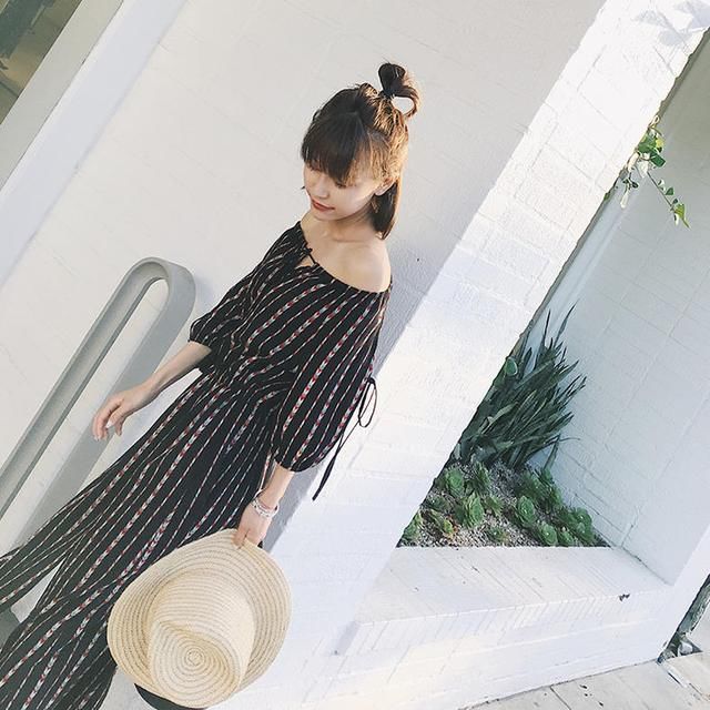 开叉裙跟高跟鞋才是完美的一对CP