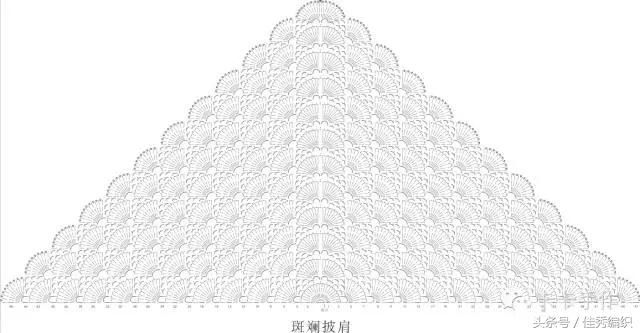 钩针编织教程图解 网红经典段染色三角形钩针