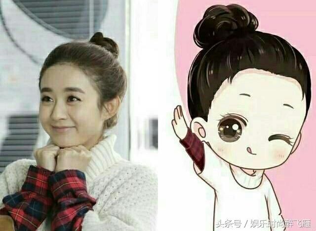 赵丽颖真人和萌图合集系列版本,你知道出自哪