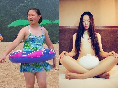 胖妞减重变身女神 瘦身前后对比照惊呆众人