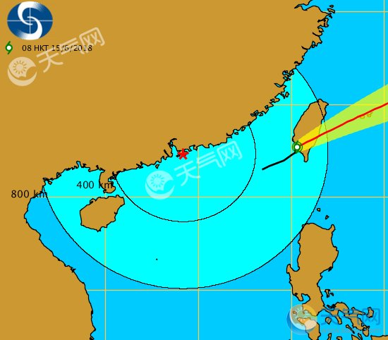 台风格美台风路径实时发布系统 2018年6号台