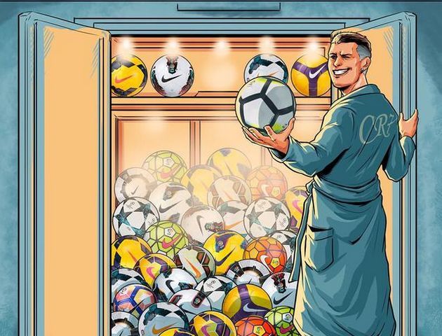 C罗35场37球领跑欧洲5大联赛总射手榜 甩梅西