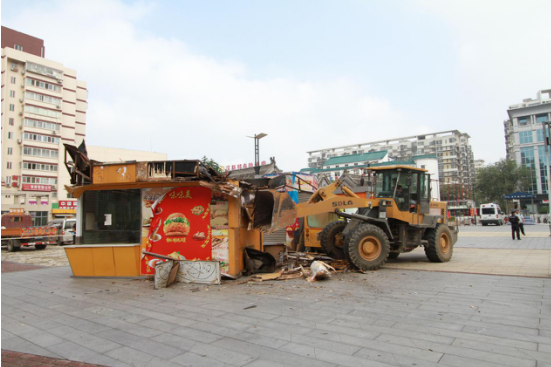 大兴黄村火神庙15家水吧被拆除 还广场整洁 大兴黄村火神庙15家水吧被拆除 还广场整洁