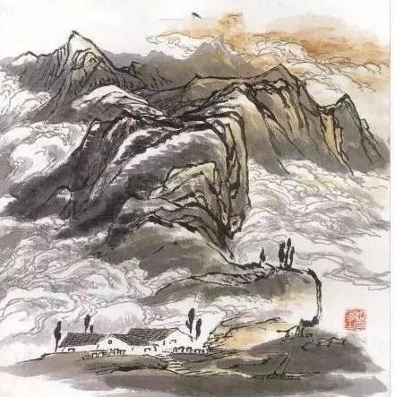【国画山水】山水画云、烟、雾、霭画法_北京时间