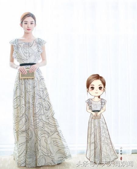 赵丽颖动漫图来袭,铁粉画师精心力作,款款精品