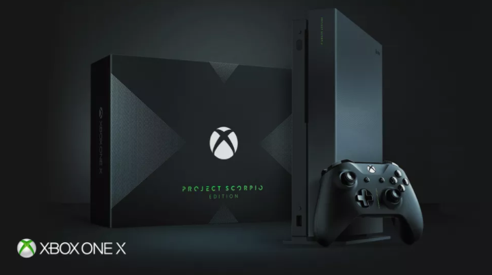 近日,微软发布 xbox one x 天蝎座限定版主机