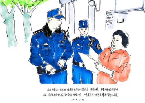 不会作诗的画家不是好民警!他用画笔见证安定门“变身” 不会作诗的画家不是好民警!他用画笔见证安定门“变身”
