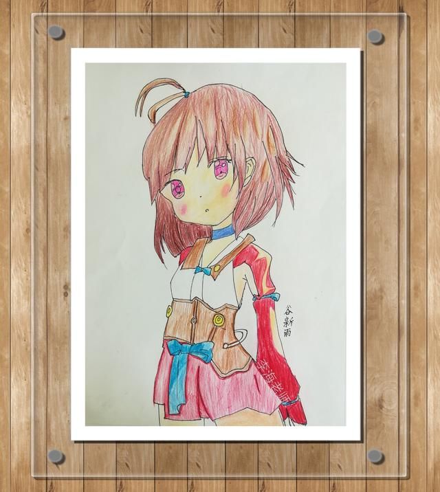 少儿美术动漫卡通人物彩铅,太可爱啦