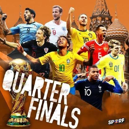 世界杯最终8强名单出炉,内附一张德语版足球场