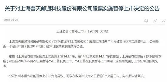 2公司遭退市10万散户无眠 130亿市值开启跌停