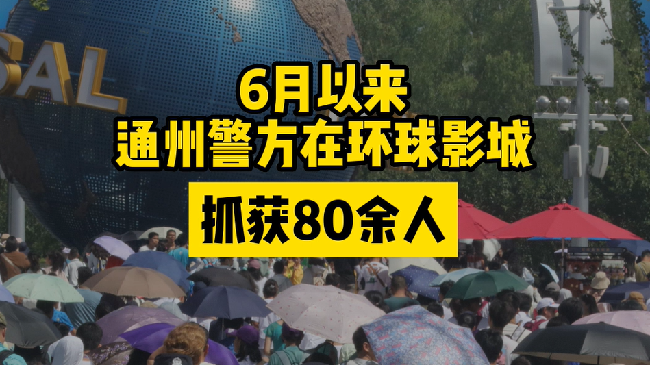 6月以来 通州警方在环球影城抓获80余人