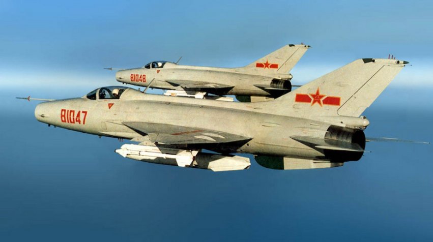 中国空军现役主力之一:歼七战机