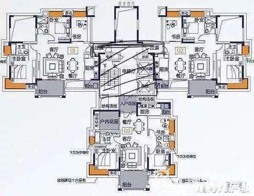 两梯三户的房子公摊系数超在25%