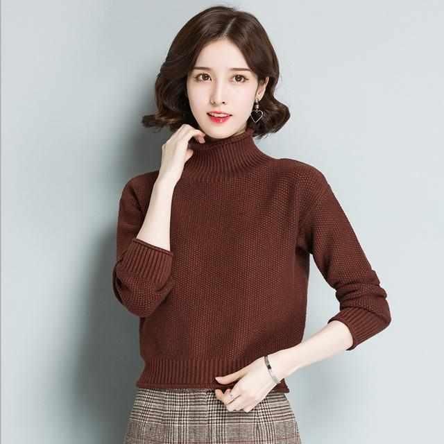 小个子别穿长款毛衣,这几款短款羊绒衫,确实好看