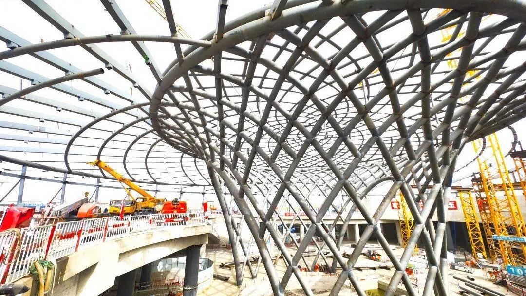 重磅！副中心这座地铁换乘站主体结构完工！双岛四线同台换乘
