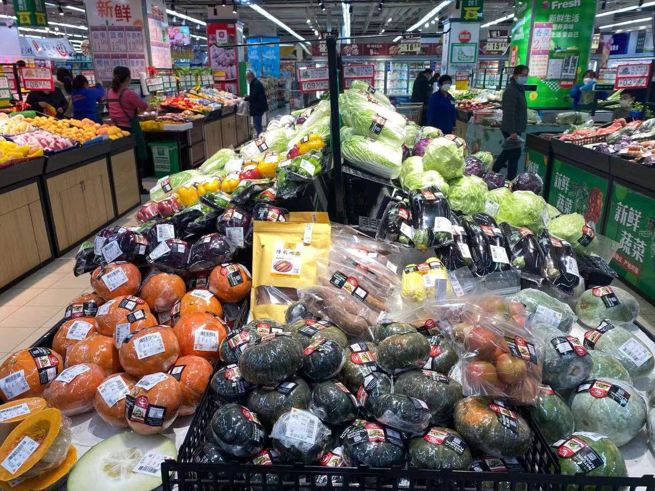 记者实地探访顺义各大商超:现场是这样…… 记者实地探访顺义各大商超:现场是这样……