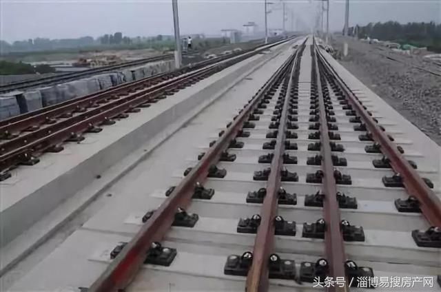 抢先看,济青高铁淄博北站站线!