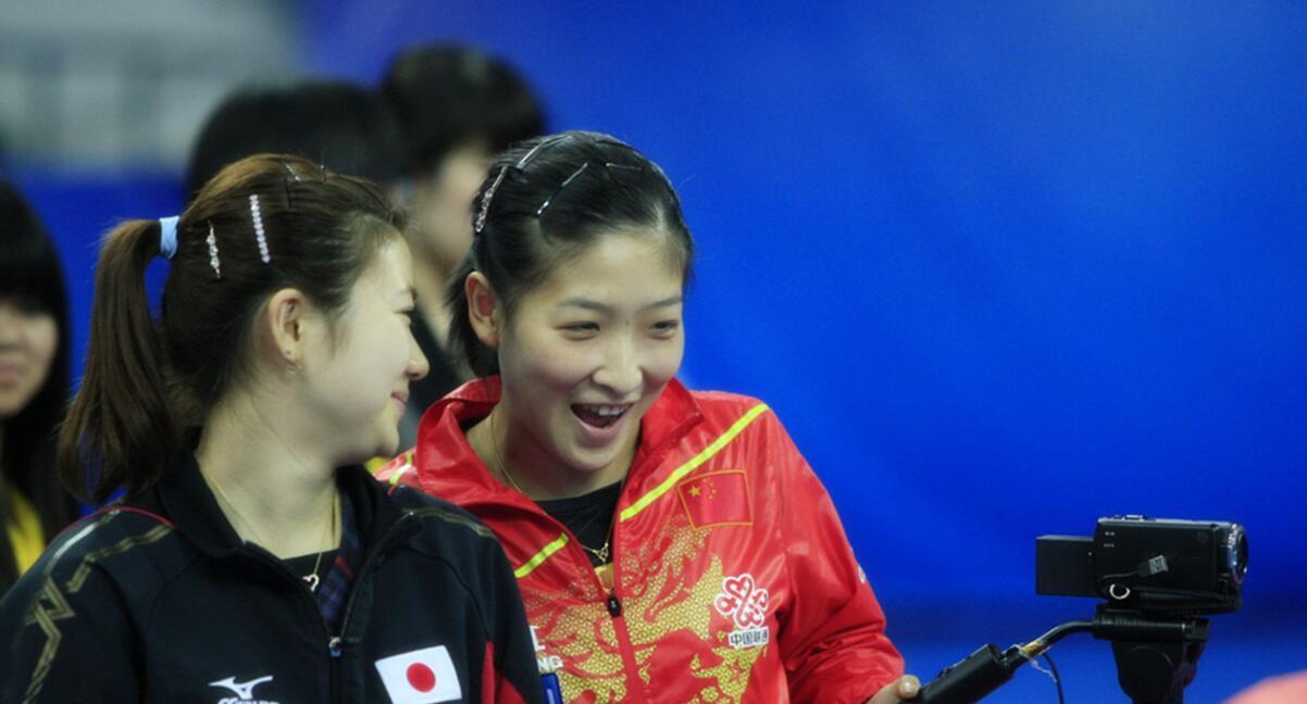 组图-福原爱与国乒:频被打哭 又被深深爱护