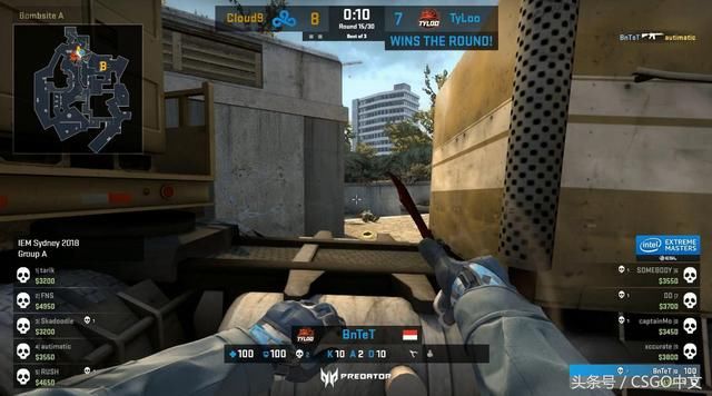 CSGO比赛:2018IEM悉尼TyLoo击败SK后又复