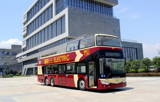 全球首辆安凯纯电动版双层敞篷客车开启"欧洲之旅"