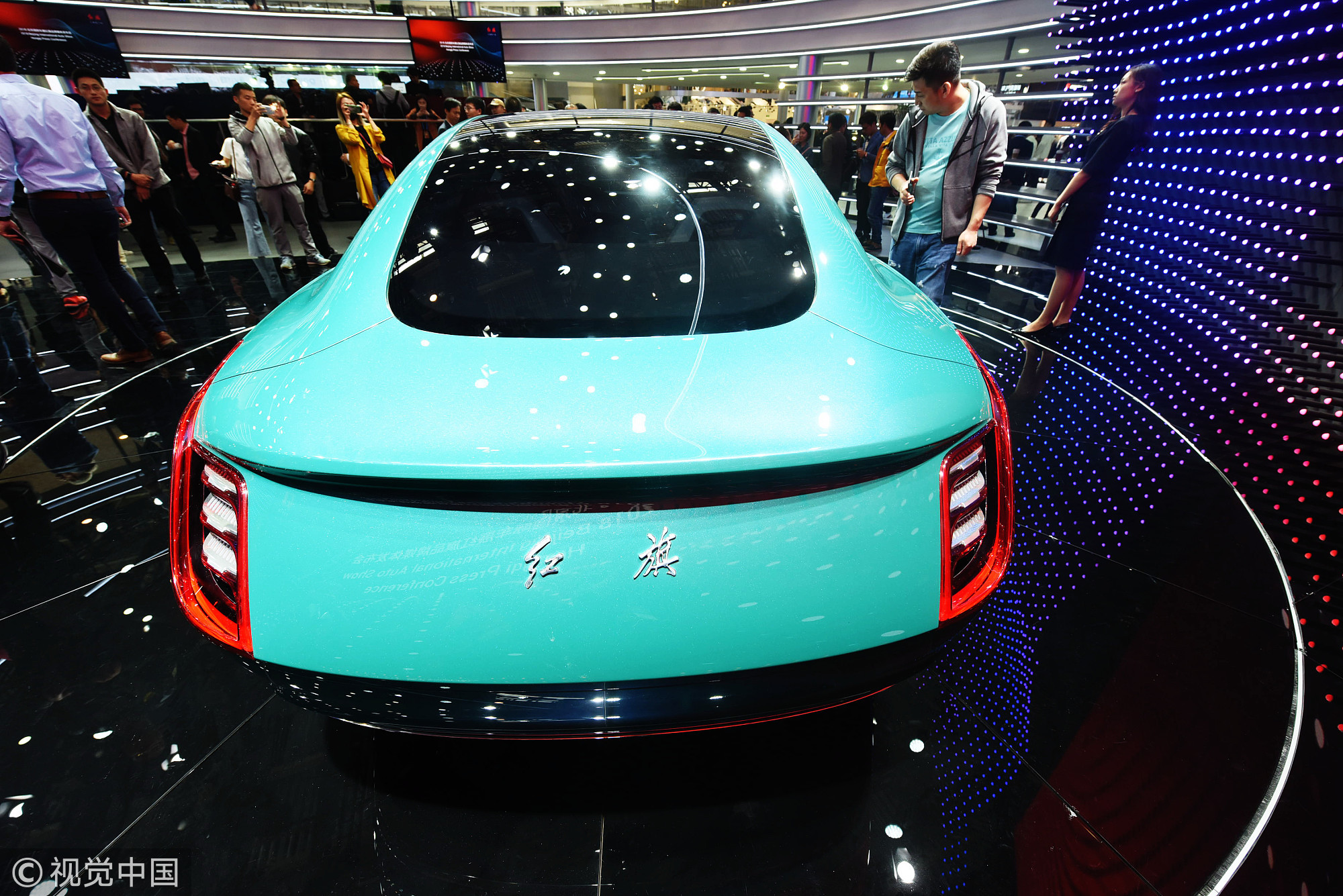 2018北京国际车展，全新红旗E·境GT概念车亮相。