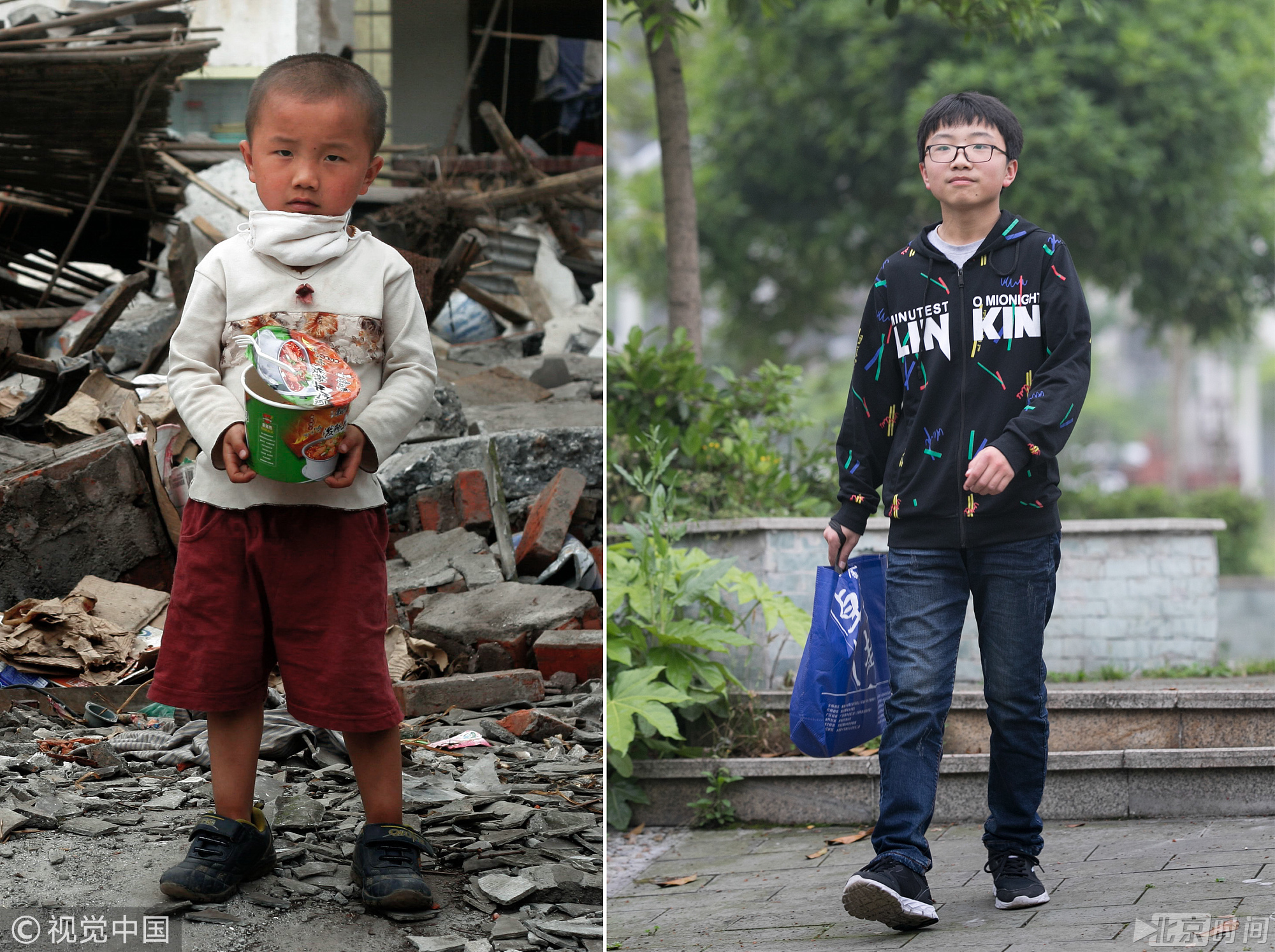 汶川地震十年后的他与他们：2008年大地震发生时，什邡市蓥华镇仁和村的方俊杰才5岁，虽然从楼梯上滚落下来，但还是躲过了大劫。现在他已经是初三学生了，在蓥华八一学校上学，虽然喜欢上网玩游戏，但他在班里的成绩还不错，正在积极备考中招，为考到什邡市最好的高中--什邡中学而努力着。