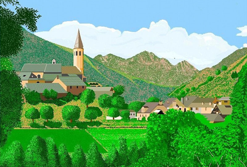 西班牙87岁老太用电脑画图工具创作惊人作品