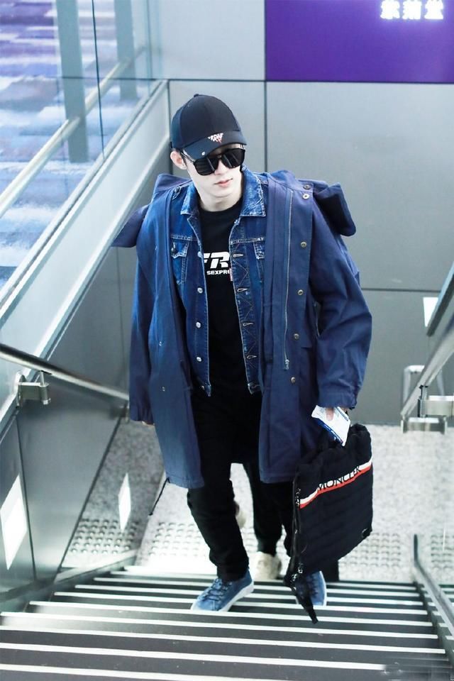 黄景瑜不但电视剧里帅到犯规!日常的机场街拍