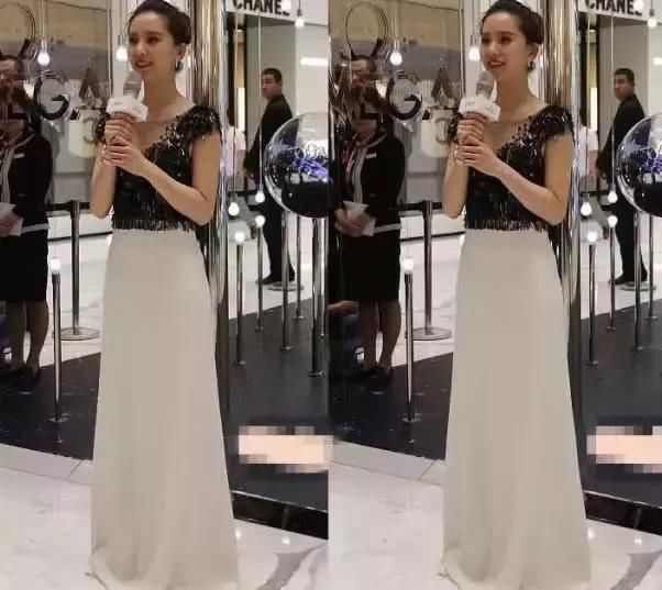 刘诗诗也太保守了,深V礼服里面竟穿吊带,网友