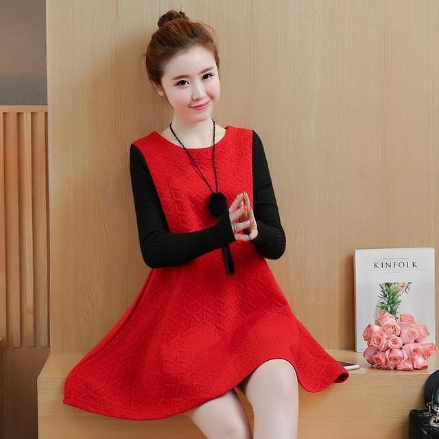 美腻实惠的连衣裙,120斤胖女人穿遮肉显瘦,搭