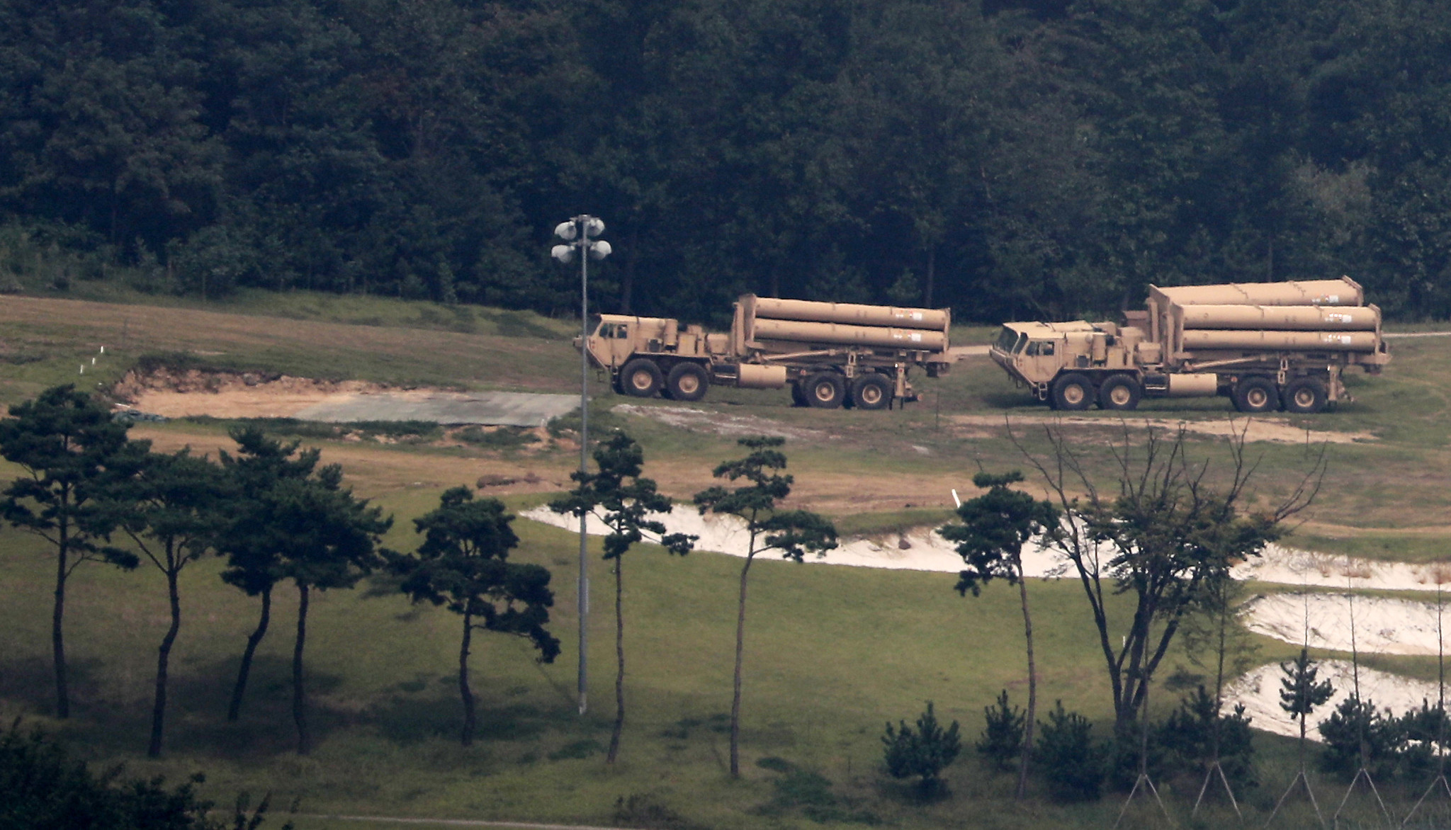 驻韩美军萨德发射车临时部署接近尾声_北京时间