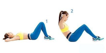 大家也可配合每天做几组仰卧起坐