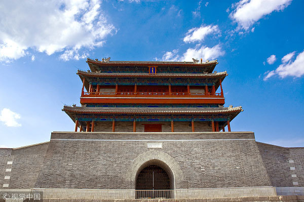 永定门:北京外城城门中最大的一座 永定门:北京外城城门中最大的一座