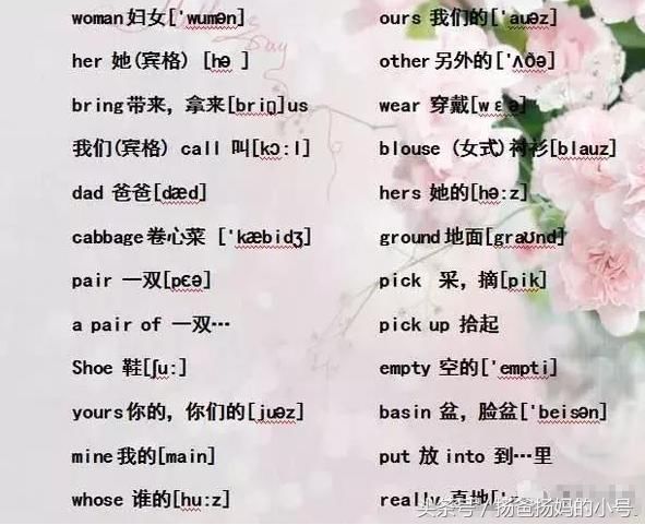 1~6年级英语单词合集+音标,英语成绩直上95,成