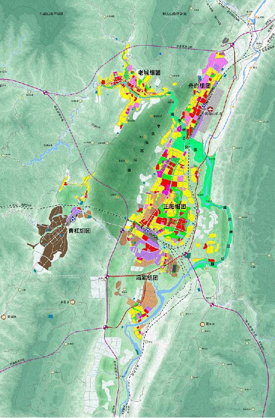 黔江城市规划图图片