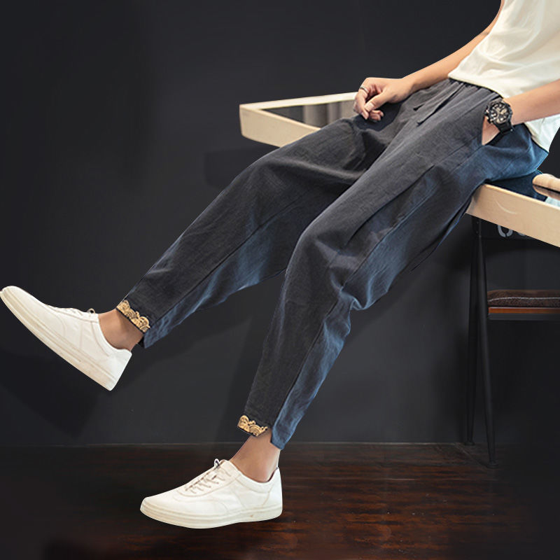 今夏主流男士亚麻裤,搭配棉麻衫凸显复古与众