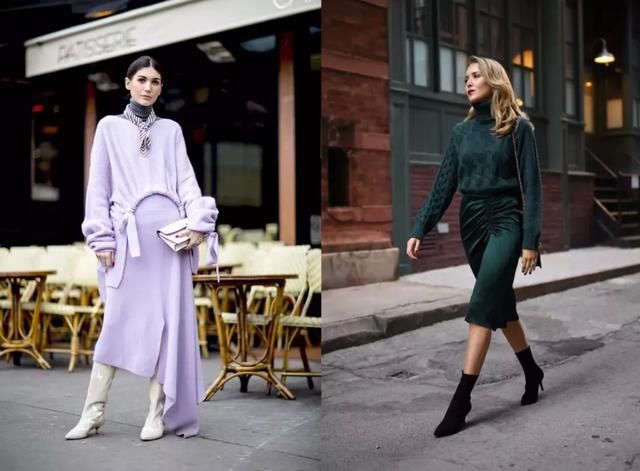 杨幂真会穿!宽松毛衣+雪纺裙,夏天的仙女气就