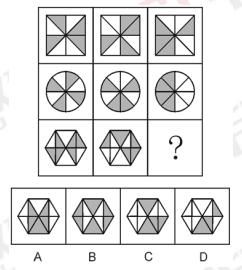 图形推理之黑白叠加的快速解题
