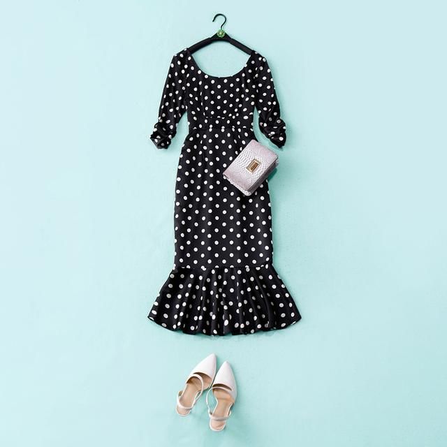 连衣裙早春款,法式浪漫风情,知性优雅