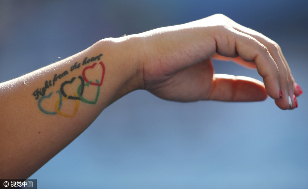 最浪漫的奥运五环文身