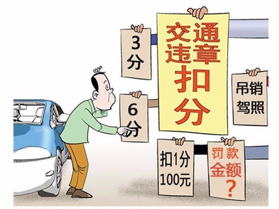 交通违法将实行全面扣分制度,再也不会有只罚款不扣分的违章行为,各位