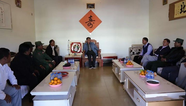 佤邦政府春节慰问团拜访掸邦第一特区政府原主