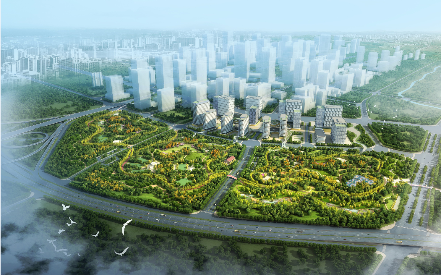 丽泽金融商务区规划集中绿地2800亩,将建设中央公园,三环城市运动休闲