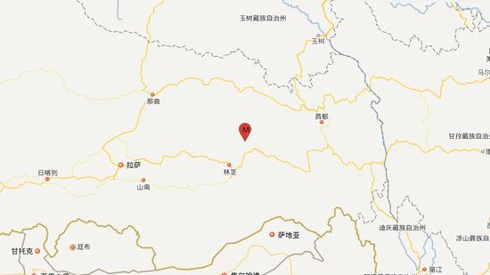 西藏林芝市波密县发生4.3级地震 震源深度8千米