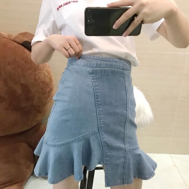 这么性感优雅的鱼尾裙,搭配高跟鞋,显瘦显腿长