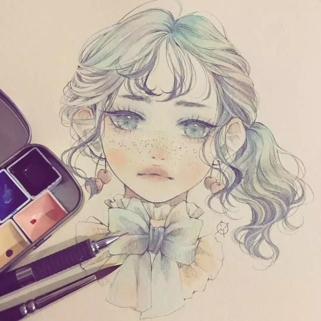 小姐姐马克笔手绘12星座,正太萝莉好看到爆炸