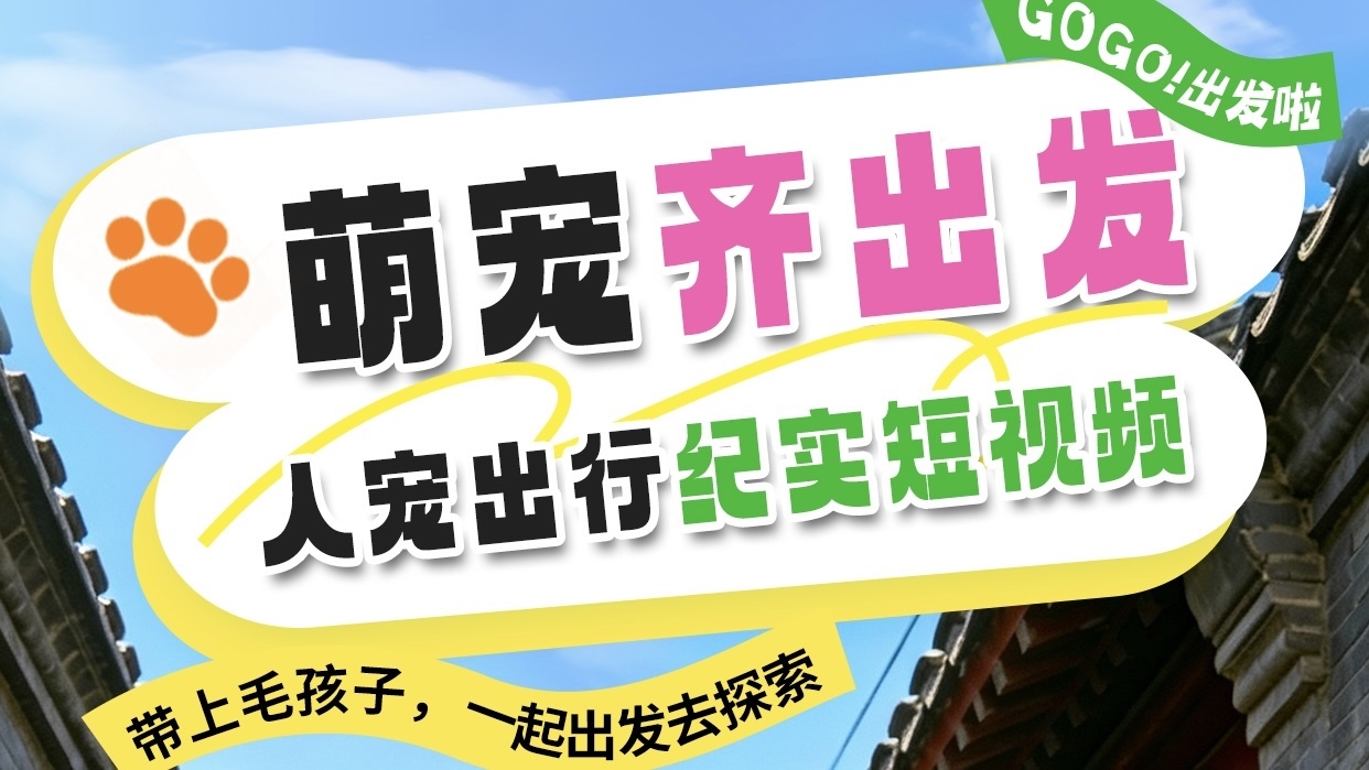 家里有猫狗？参与“人宠出行”纪实短视频大赛，赢丰厚大礼！