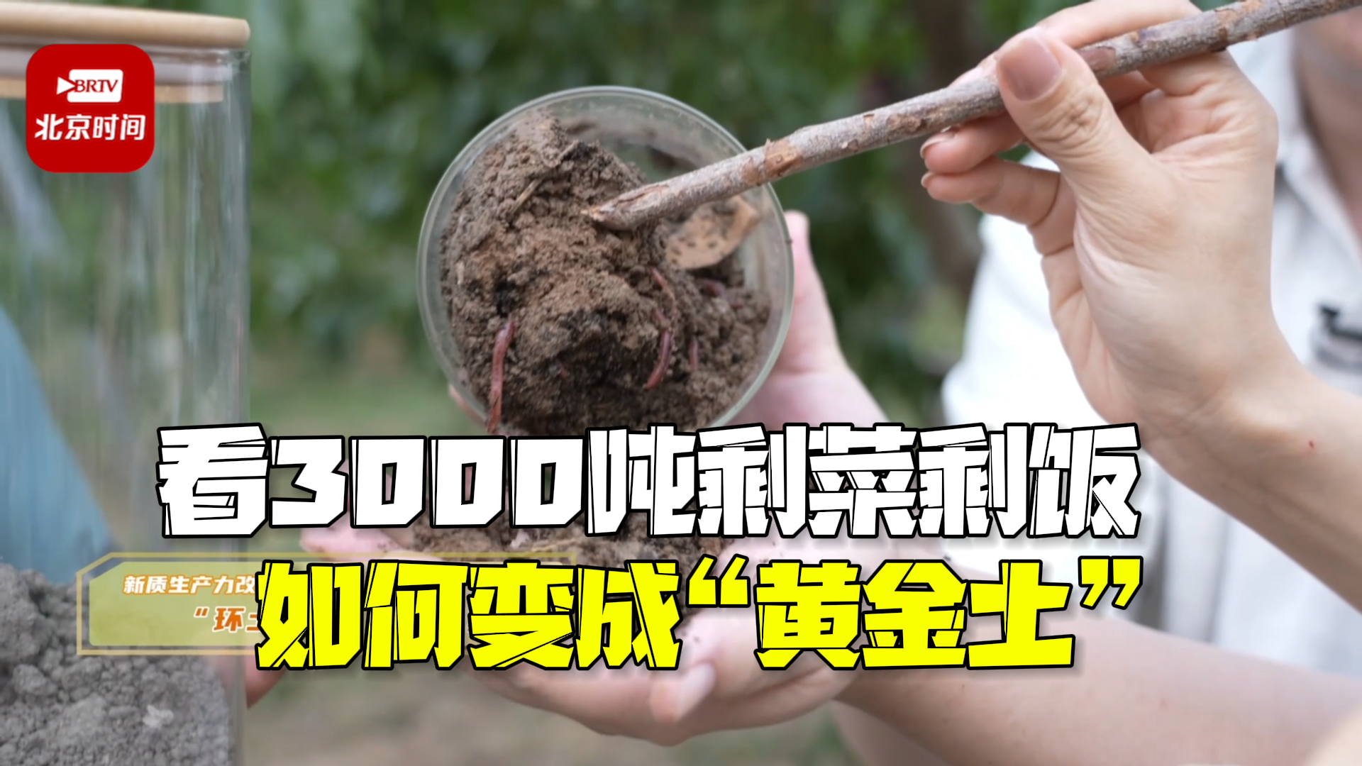 看3000吨剩菜剩饭如何变成宝贝“黄金土” 看3000吨剩菜剩饭如何变成宝贝“黄金土”