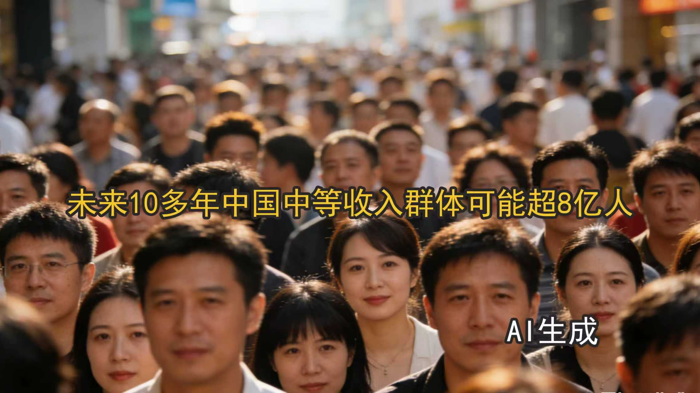 未来10多年中国中等收入群体可能超8亿人 未来10多年中国中等收入群体可能超8亿人