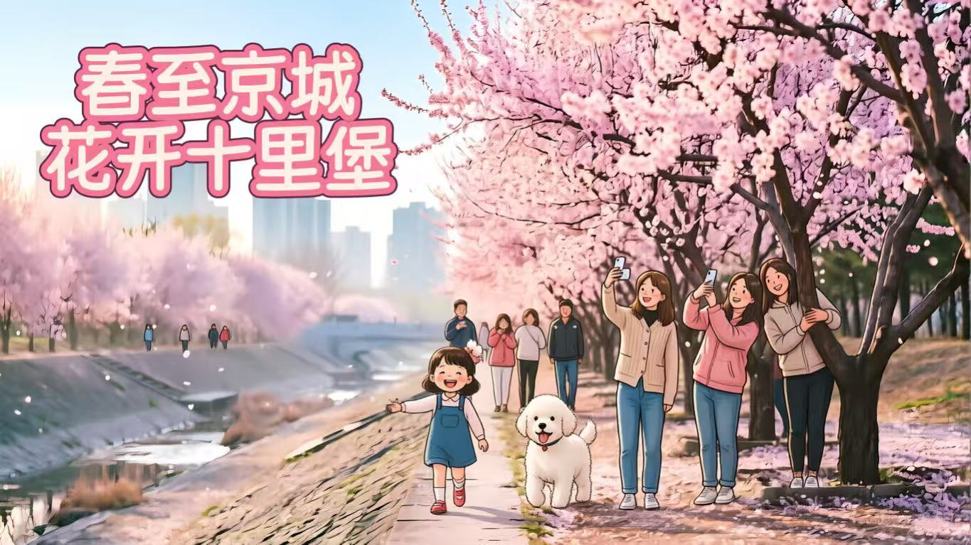 北京早春：十里堡桃花溪限定